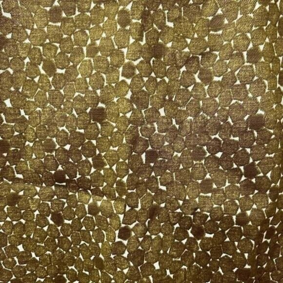 Merona skirt Womens size 8 Gold cotton blend shell polyester liner side zip - Picture 2 of 10